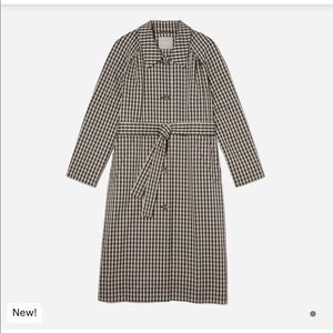 Everlane Gathered Drape Trench